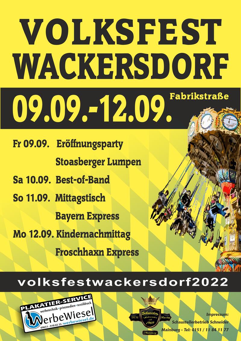 Volksfest 22 Plakat